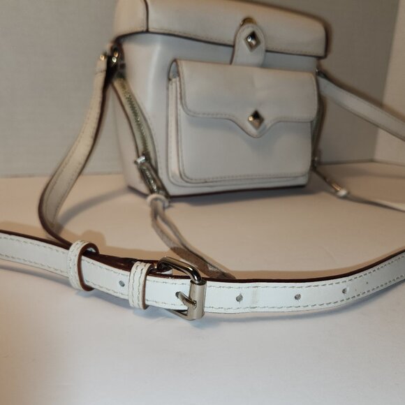 Rebecca Minkoff Handbags - Ivory White Leather Rebecca Minkoff Crossbody Bag Great Style Retail Value $98